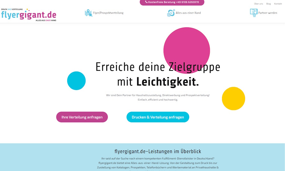 Unsere neue Website ist online – flyergigant.de